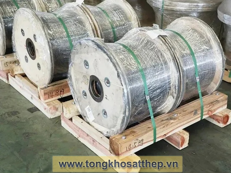 Dây Thép Carbon Mạ Kẽm Phi 6mm – tongkhosatthep.vn gallery 1