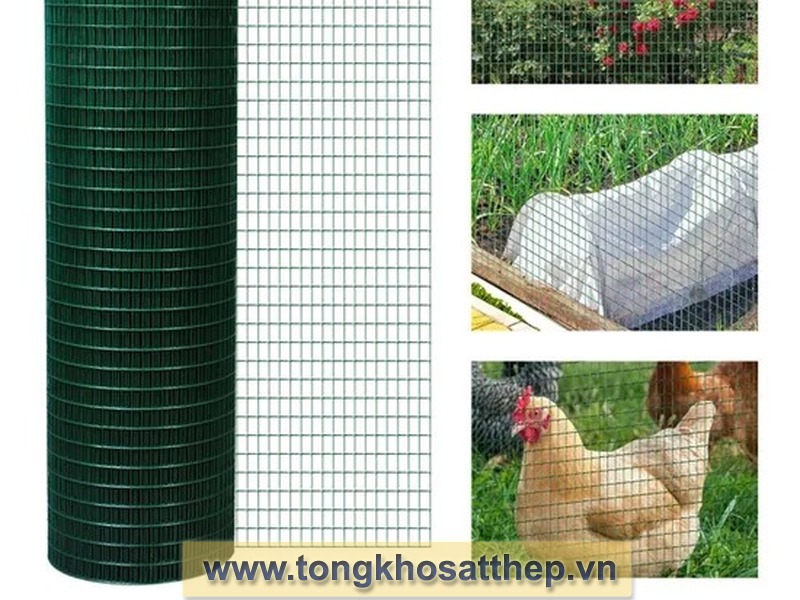 Lưới Thép Đan Bọc Nhựa PVC Ô 12x12mm – tongkhosatthep.vn gallery 2